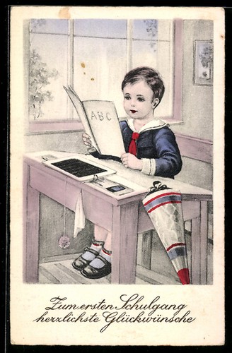 Carte postale enfant avec