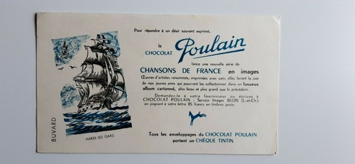 Buvard vintage chocolat - vintage,