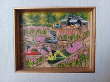 Adorable Petite Peinture Signée THANOM