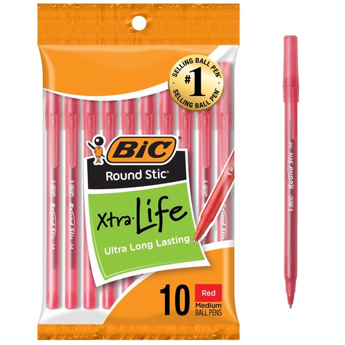 Bic round stic - stic, red
