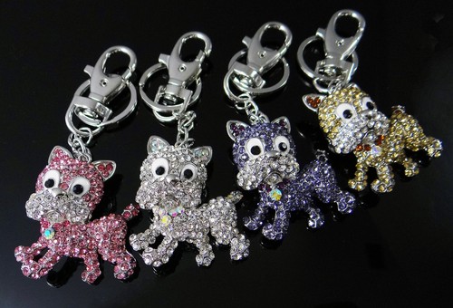 Porte clés chien chiot - porte-clés, strass