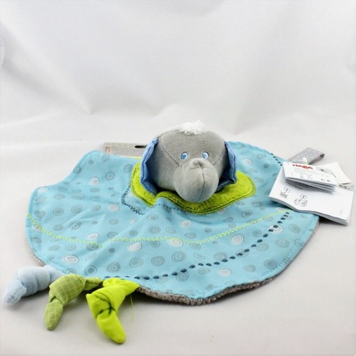 Doudou plat éléphant - , gris
