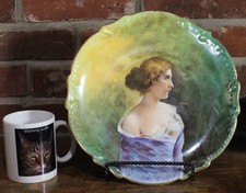 Lazeyras, Rosenfeld, & Lehman Limoges Porcelain Portrait Plate Transfer & HP