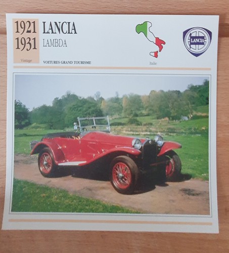 Lancia lambda carte edition - carte,