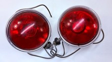 HONDA CB450 POLICE PAIR OF RED SPOTLIGHTS