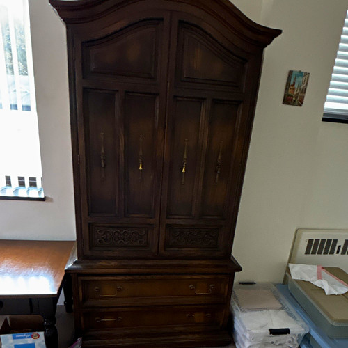 Mahogany dark wood - mahogany, armoire