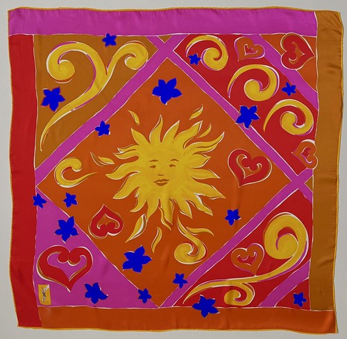 Foulard soie yves saint - foulard, en