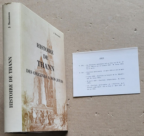 Histoire thann des - de,