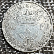 PIÈCE 20 FRANCS LÉOPOLD III