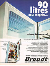 1973 ADVERTISING 064 BRANDT 90L Refrigerator Freezer