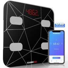 Balance Pèse Personne  Impédancemètre 19 Données Corporelles Charge USB