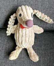 1391🌟LES DEGLINGOS Doudou Peluche Chien Nonos Velours Beige 18CM