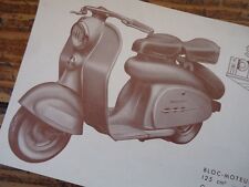 PUBLICITE SCOOTER MOTOCONFORT 125 CM3 1951
