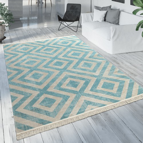 Tapis extérieur bleu blanc - extérieur,