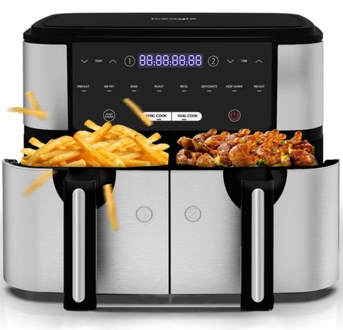Friteuse air chaud double - friteuse,