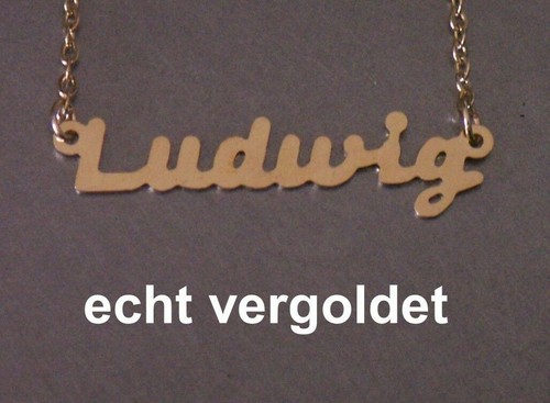 Collier prénom ludwig or - ludwig,