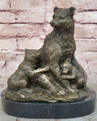 Statue bronze l ours - statue, l'ours