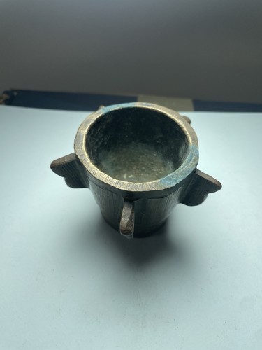 Petit mortier ancien bronze - mortier,