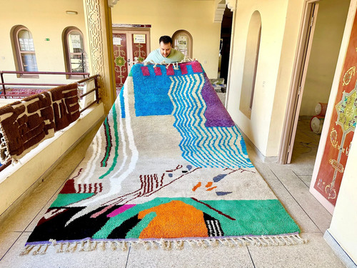 Tapis laine berbère - laine,