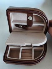 Vintage boîte rangement cuir