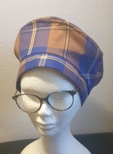 Béret  Femme Tissu Écossais