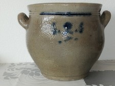 Ancien Grand POT/SALOIR Grès Poterie ALSACE SOUFFLENHEIM 8 litres (3)