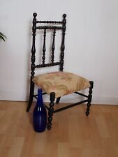 Chaise enfant d'époque Napoléon III En bois tourné et noirci