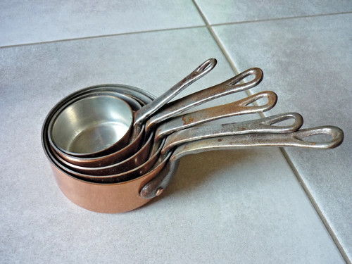 Lot casseroles cuivres - cuivres, mini
