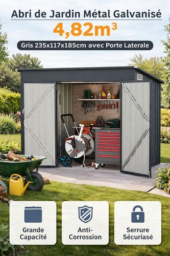 Abri jardin métal - de,