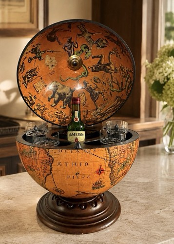 Globe mini bar - globe, old