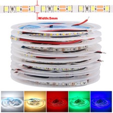 5m 2835 600LED Bande Ruban LED Strip Flexible Lampe Lumière Noël Largeur 5mm 12V