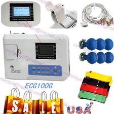 CONTEC Portable ECG Monitor ECG Machine électrocardiographe sans imprimante E...