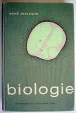 ANCIEN LIVRE SCOLAIRE DE 1968, BIOLOGIE ***** 1968'S  FRENCH SCHOOL BOOK