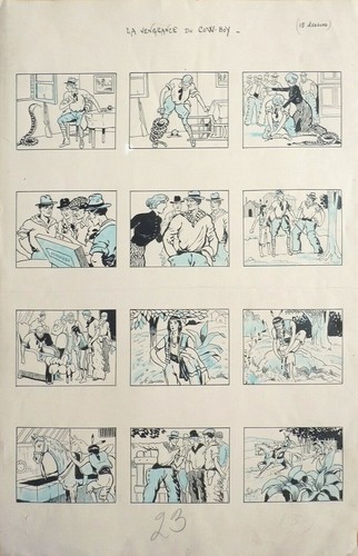 Planche originale vers 1910 - , bd