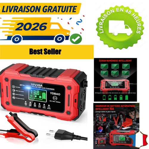 Chargeur batterie 12v 15a - chargeur,