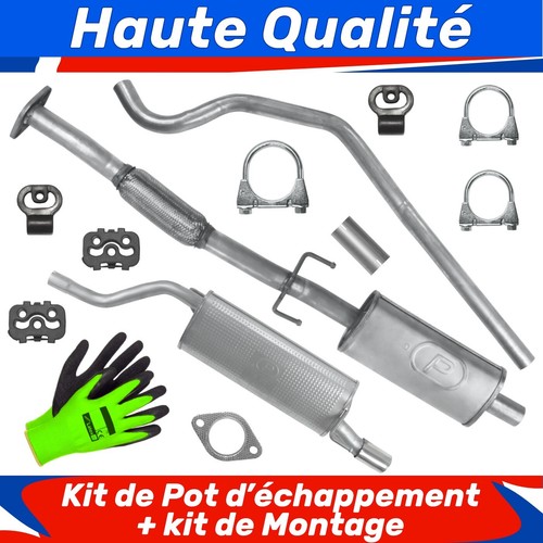 Kit pot échappement pour - pot,
