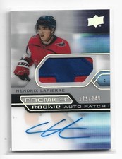21-22 Upper Deck Premier Rookie Auto Patch /249 Hendrix Lapierre AR-HL