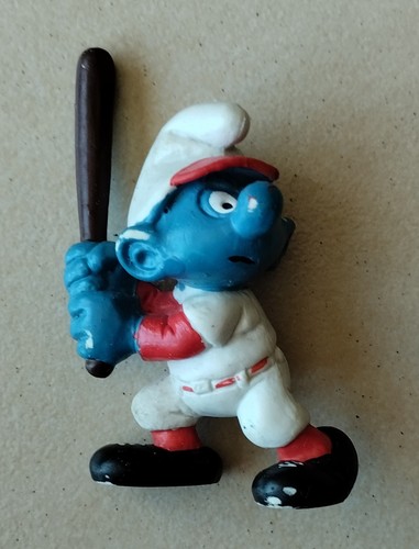 Figurine schtroumpf baseball - figurine,