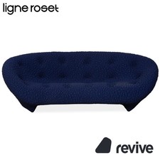 Ligne Roset PLOUM Tissu Canapé 3 Places Bleu Violet