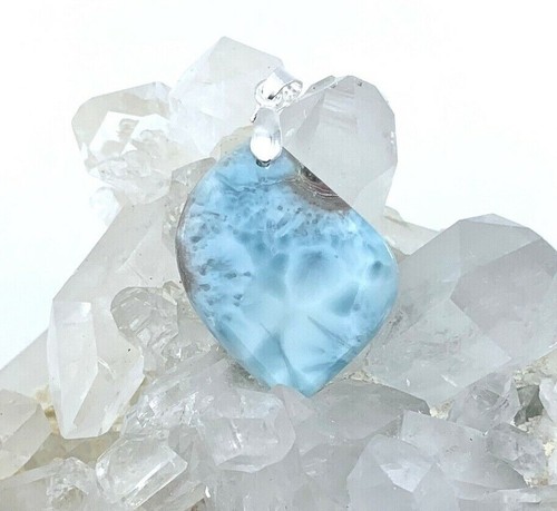 Pendentif larimar pierre - pendentif,