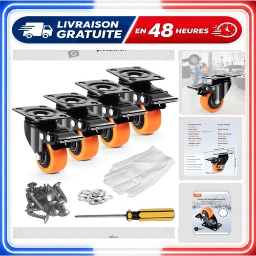 Roulettes pivotantes vevor - pivotantes,