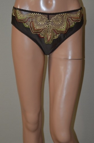 Culotte marron broderies - &,