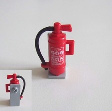 PLAYMOBIL (G1205) FIREFIGHTERS - Fire extinguisher with Hose on Plate Fixing SystemX