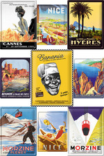 Plaques métal déco vintage