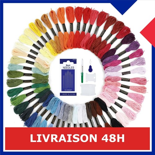 Fils broder couleurs - broder,