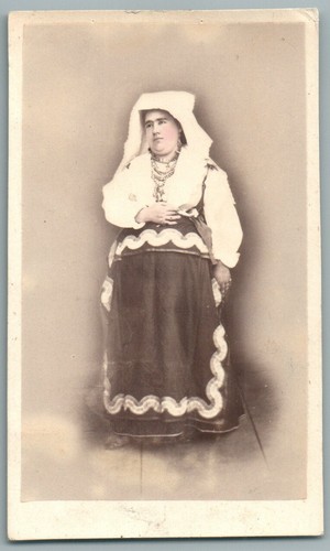 Cdv 1865 paupisi italie femme - cdv,