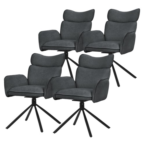 Lot chaises pivotantes à - 4,
