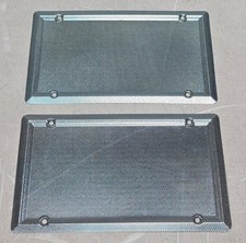 Chevelle Nova Silver Rear Package Tray Radio Speaker Grills; Pair