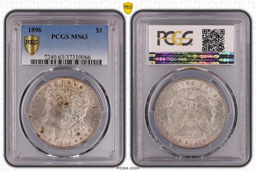 Usa morgan dollar 1896 pcgs - dollar,