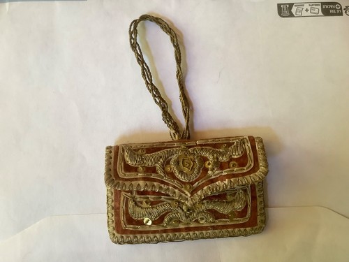 Porte monnaie ancien tissu - monnaie,